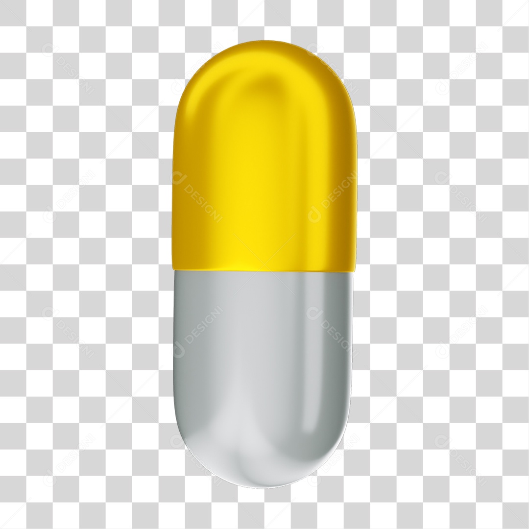 Elemento 3D Cápsula Remédios PNG Transparente