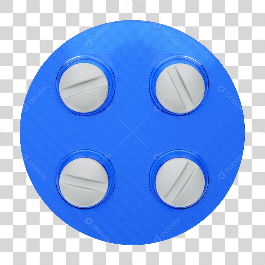 Elemento 3D Comprimidos Remédios PNG Transparente
