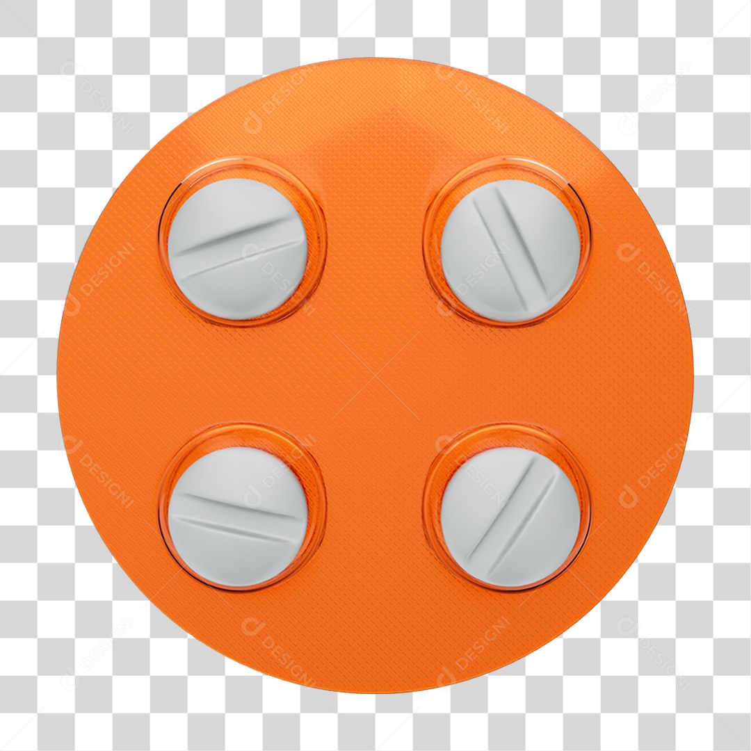 Elemento 3D Comprimidos Remédios PNG Transparente