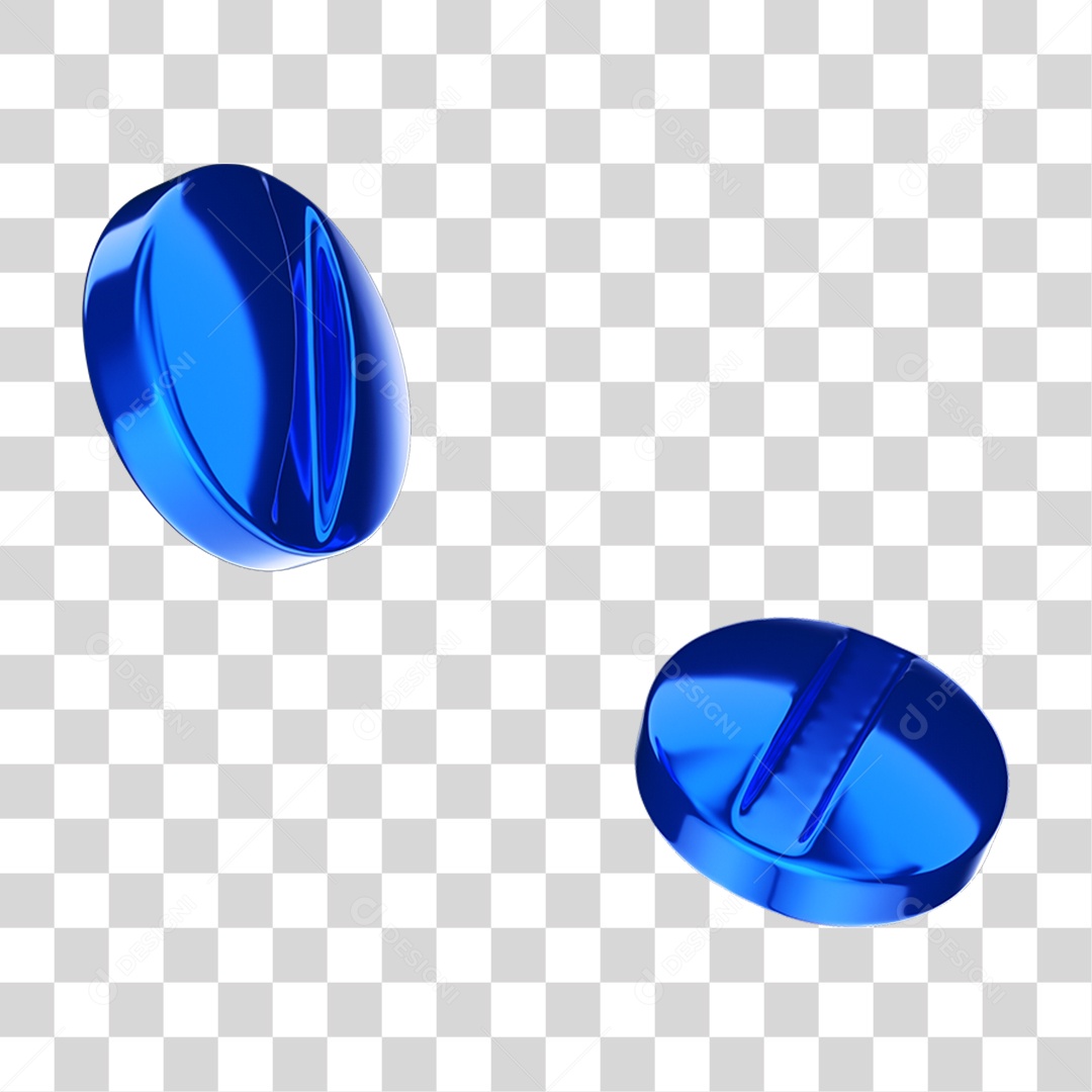 Elemento 3D Comprimidos Remédios PNG Transparente