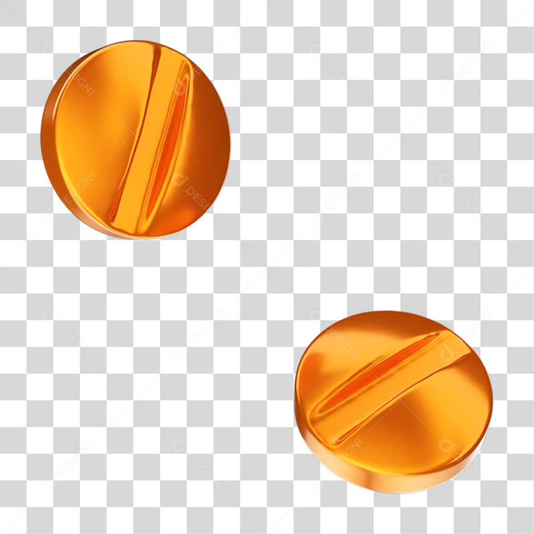 Elemento 3D Comprimidos Remédios PNG Transparente