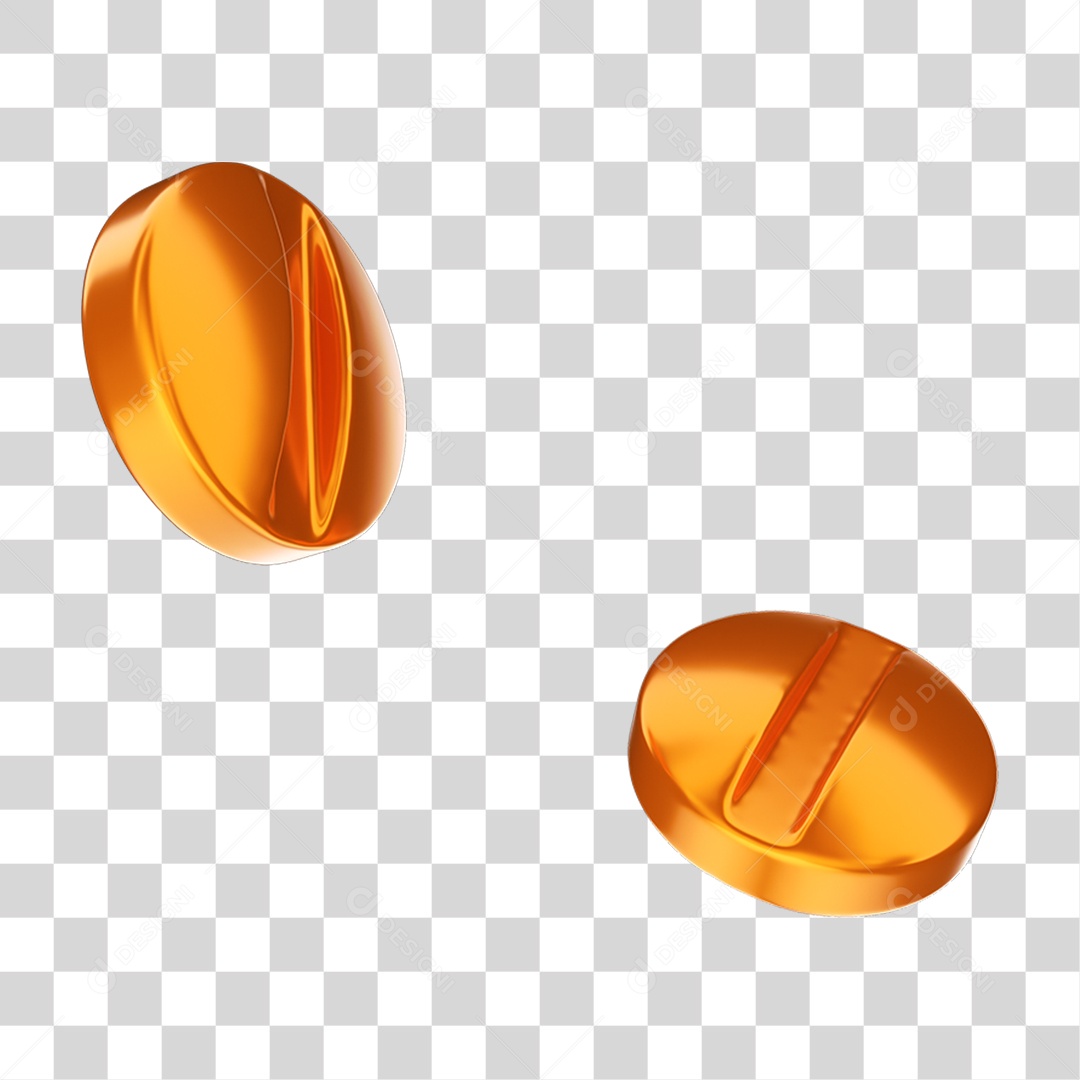 Elemento 3D Comprimidos Remédios PNG Transparente