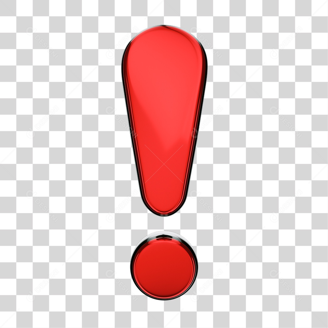 Ponto de Exclamação PNG Transparente