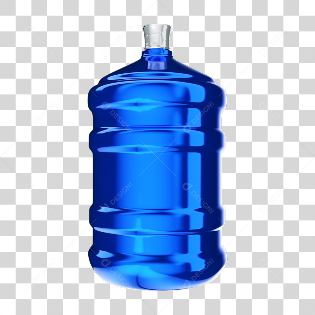Elemento 3D Garrafão de Água PNG Transparente