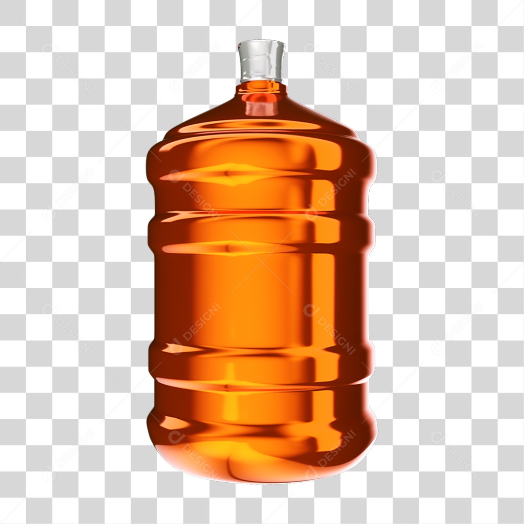 Elemento 3D Garrafão de Água PNG Transparente