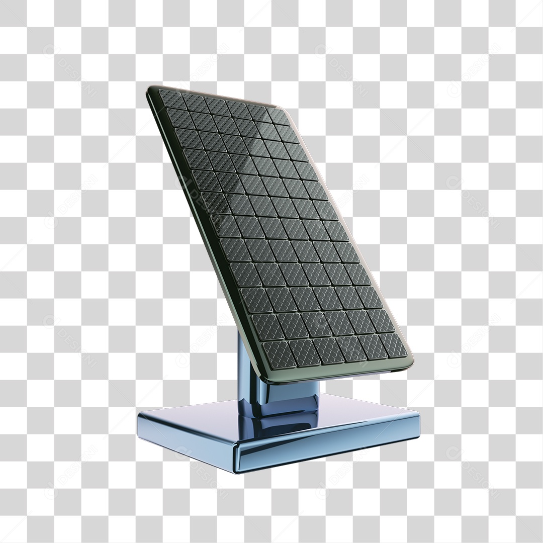 Elemento 3D Painel Solar PNG Transparente