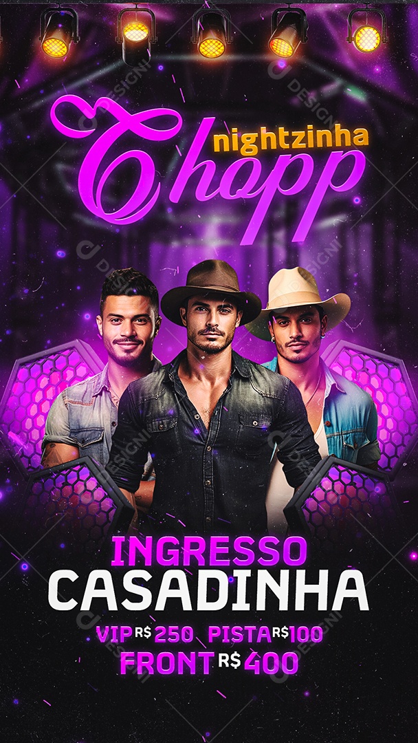 Story Flyer Nightzinha Chopp Social Media PSD Editável