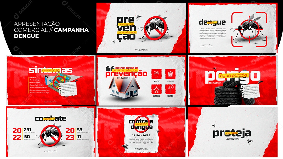 Apresentação Comercial Campanha Dengue PSD Editável