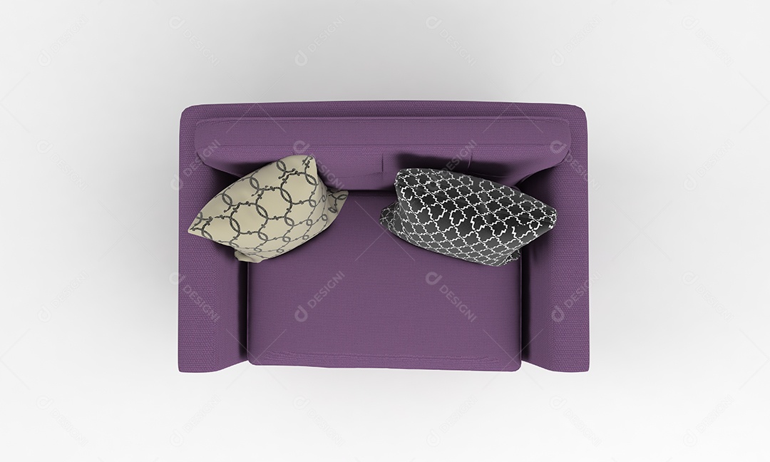 Sofá individual roxo