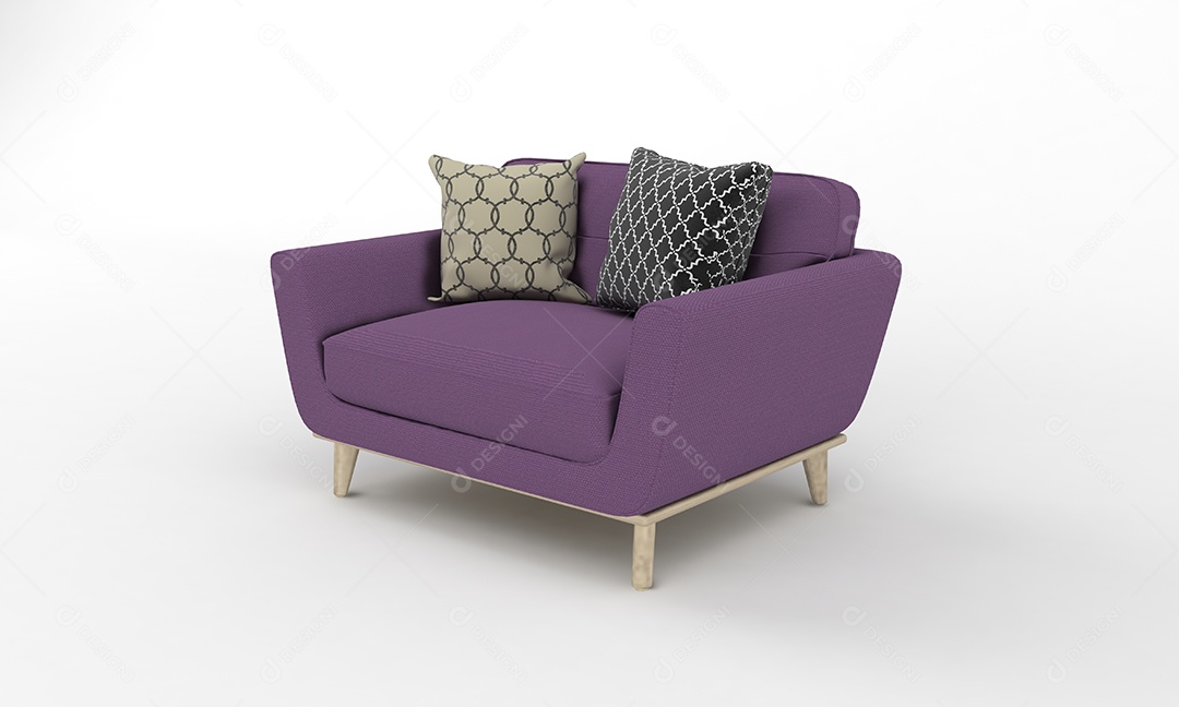 Sofá individual roxo