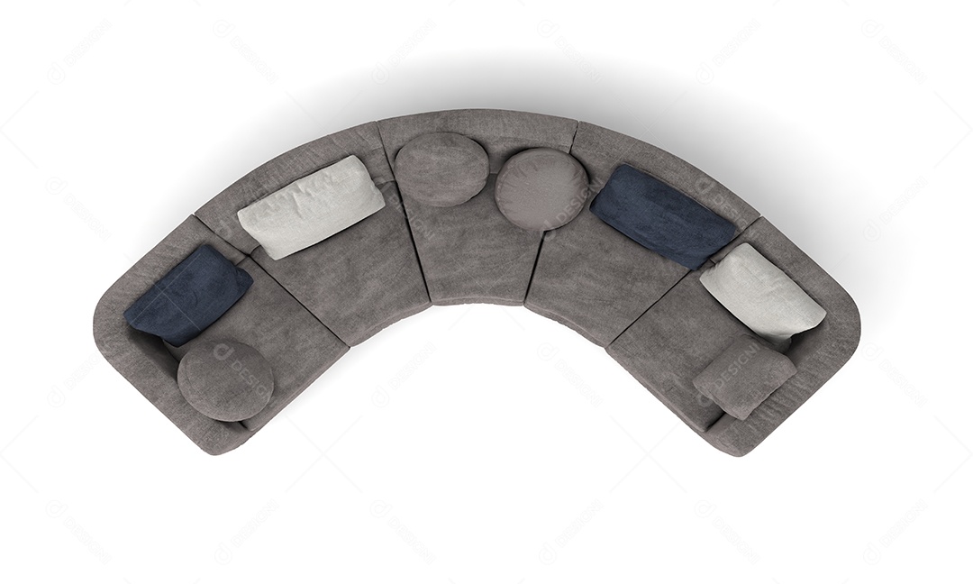 Sofá de forma de arco