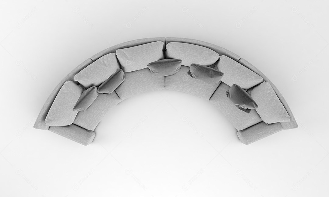 Sofá de forma de arco