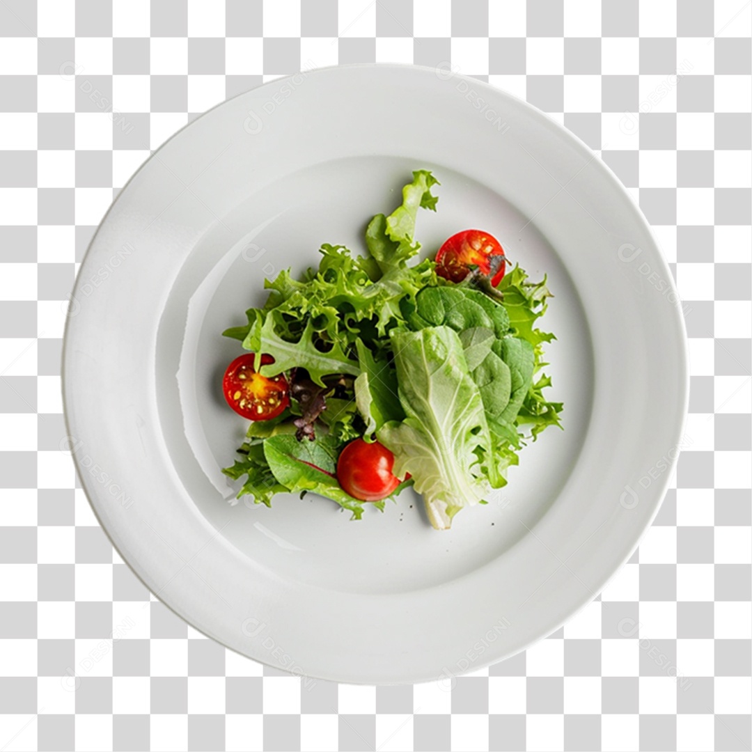 Prato de Salada PNG Transparente