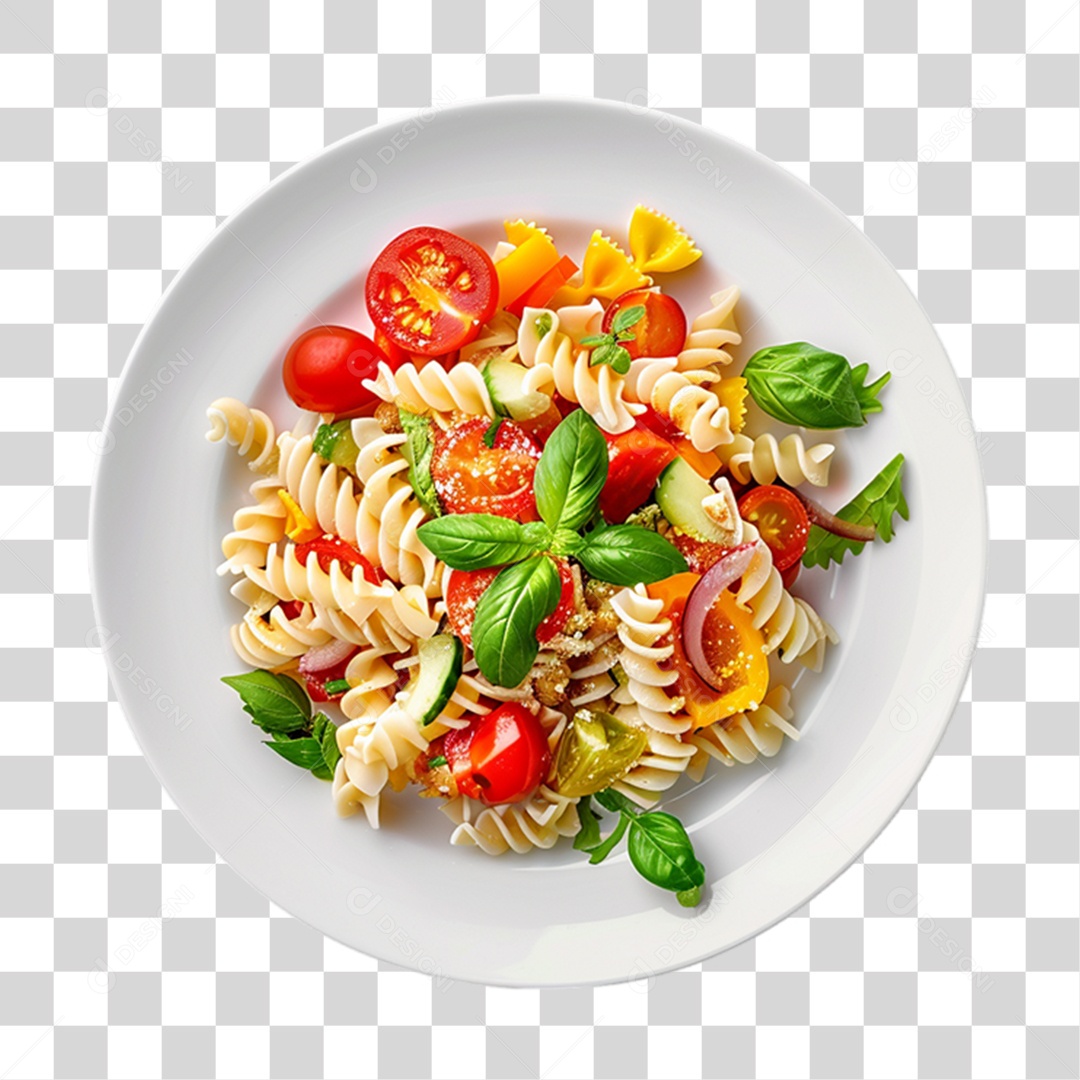 Prato com Macarronada PNG Transparente