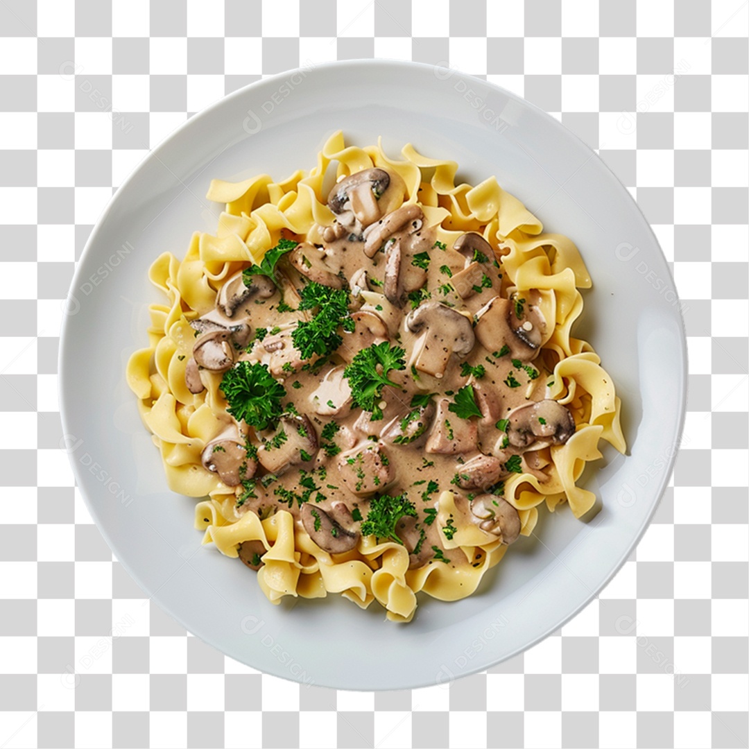 Prato com Macarronada PNG Transparente