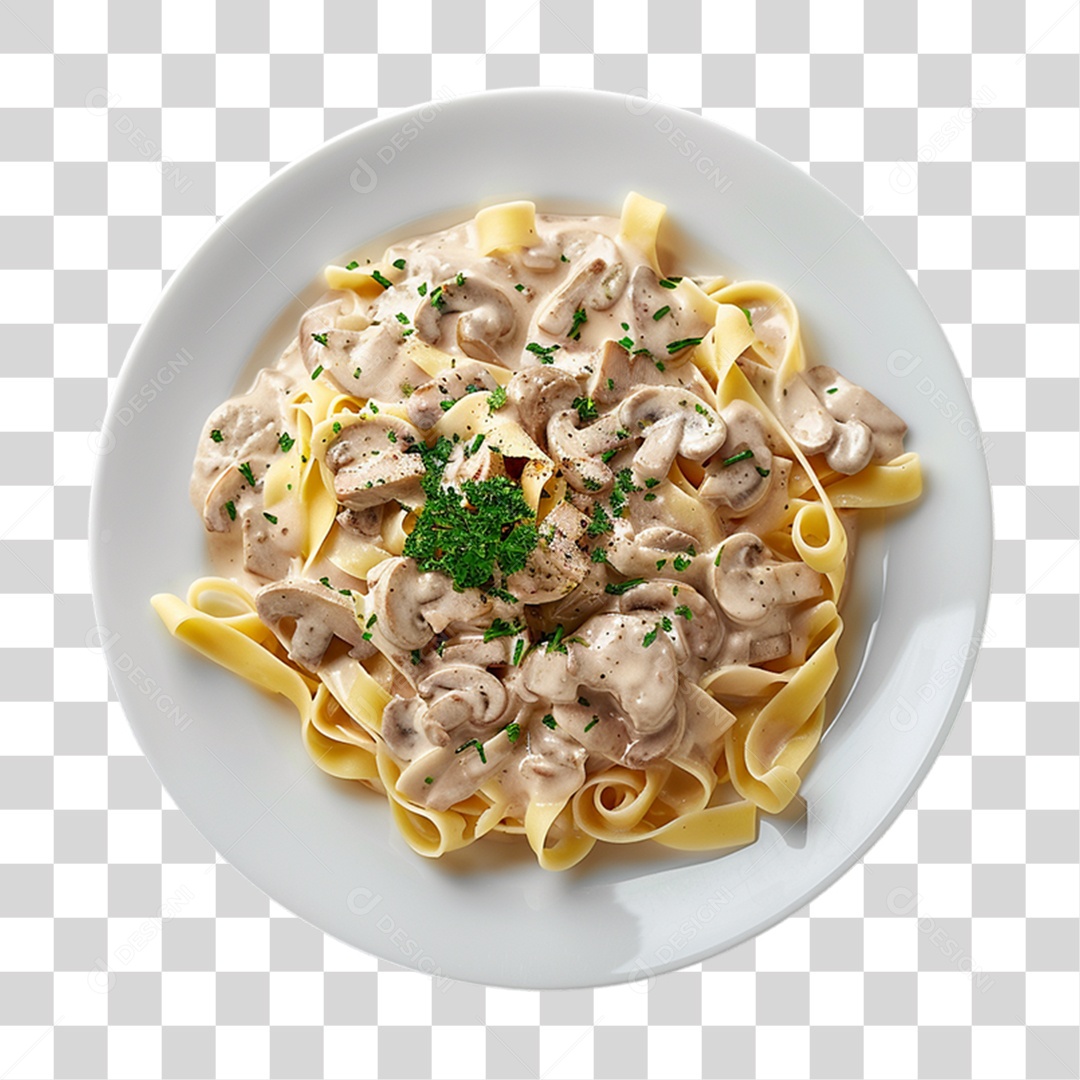 Prato com Macarronada PNG Transparente