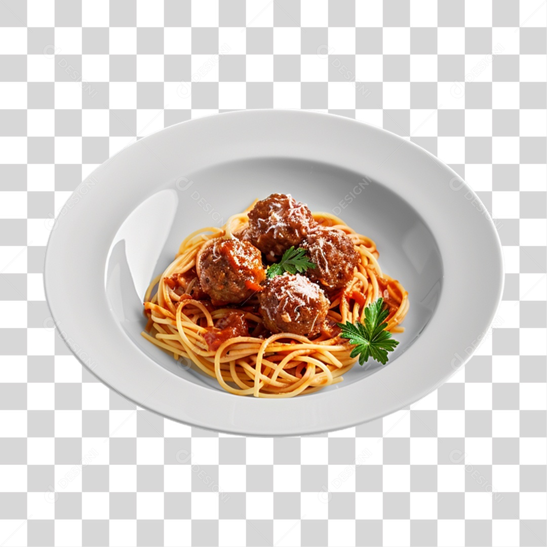 Prato com Macarrão Restaurante PNG Transparente