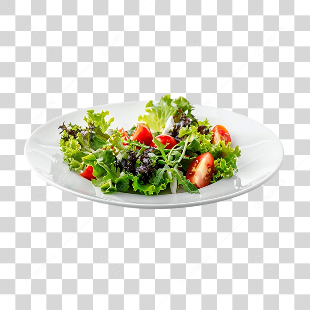 Prato de Salada PNG Transparente