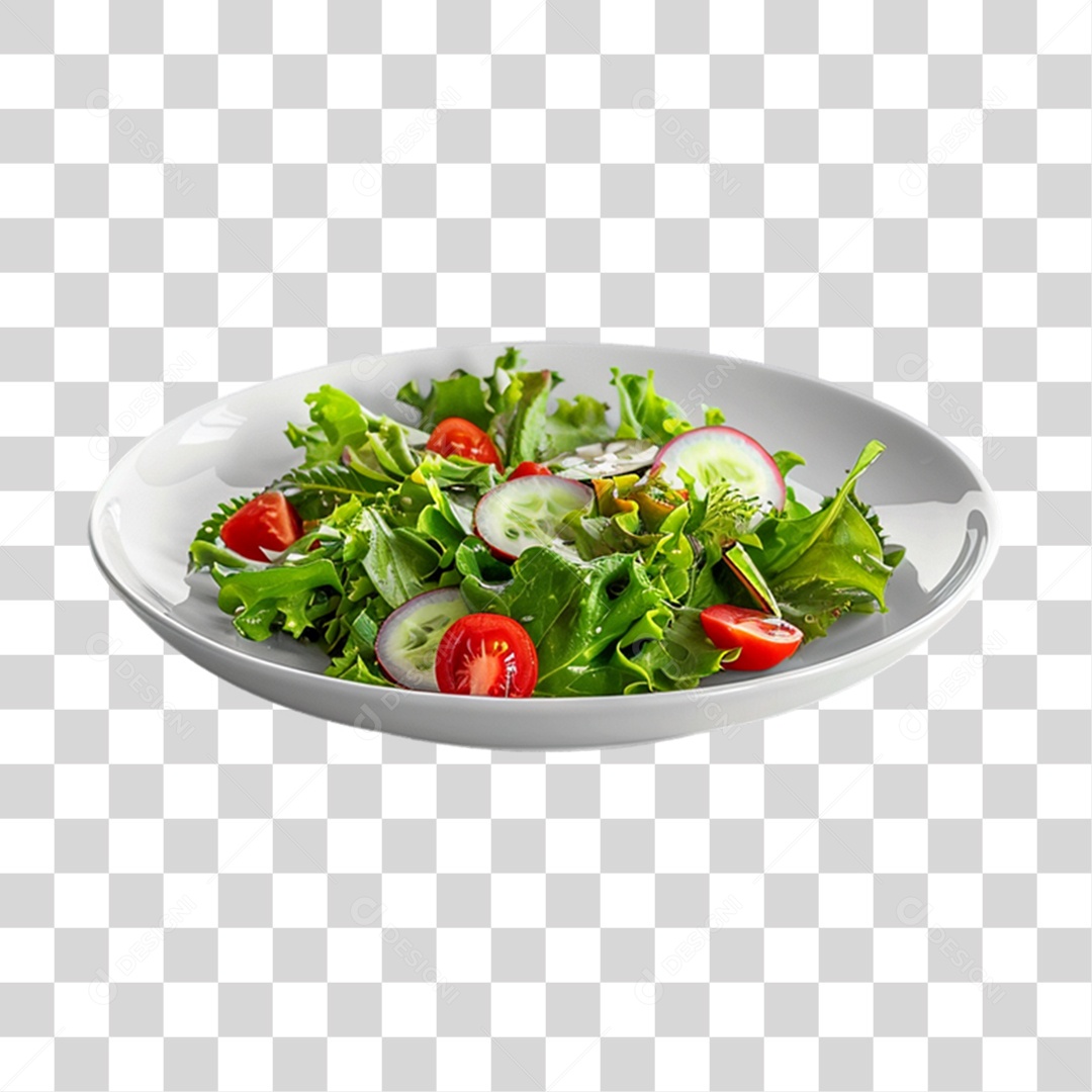 Prato de Salada PNG Transparente