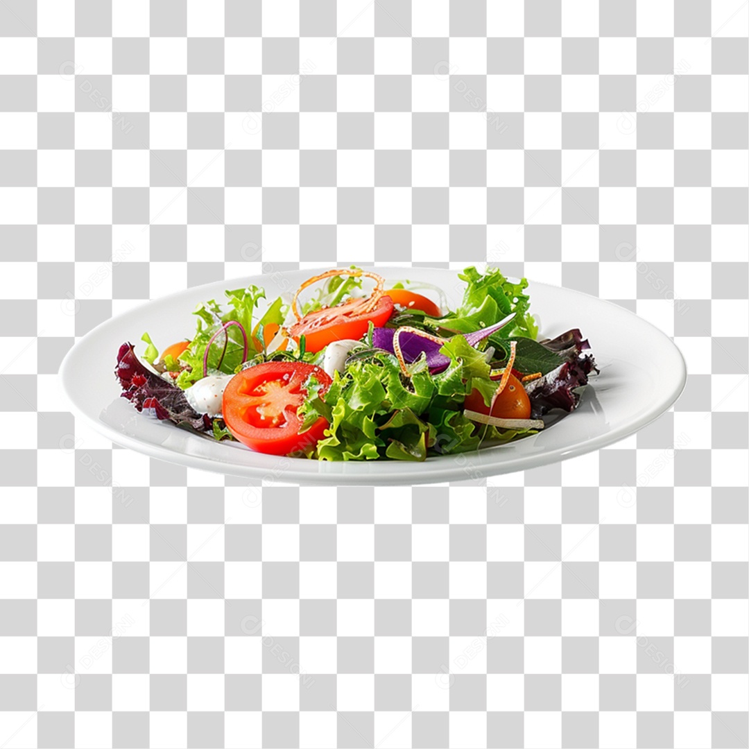 Prato de Salada PNG Transparente