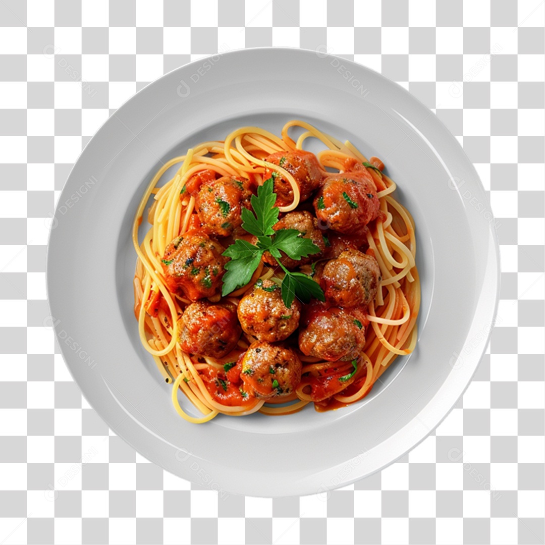 Prato com Macarrão Restaurante PNG Transparente