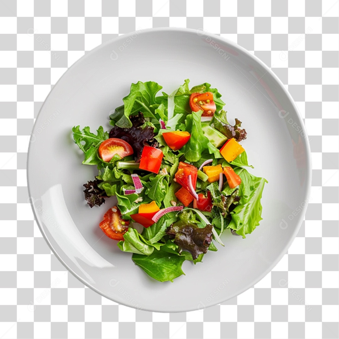 Prato de Salada PNG Transparente