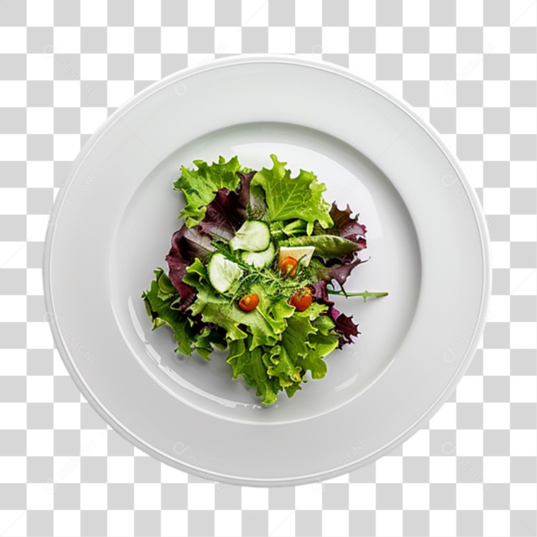 Prato de Salada PNG Transparente