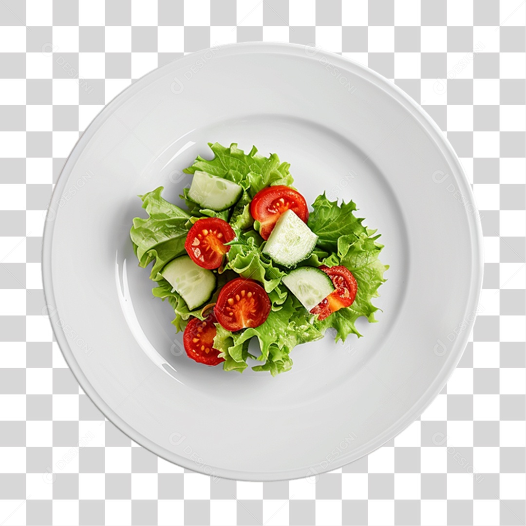 Prato de Salada PNG Transparente