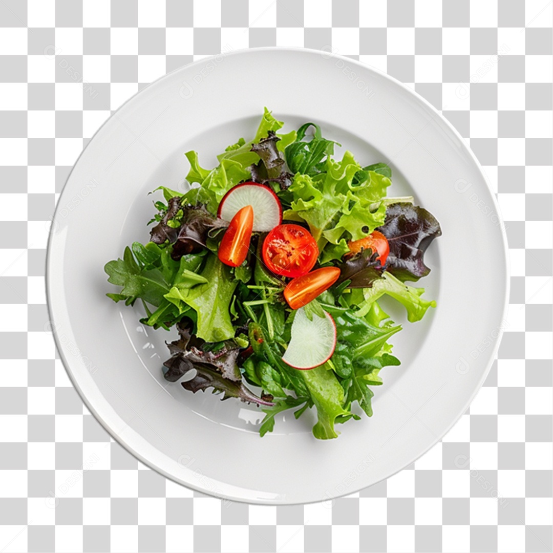 Prato de Salada PNG Transparente