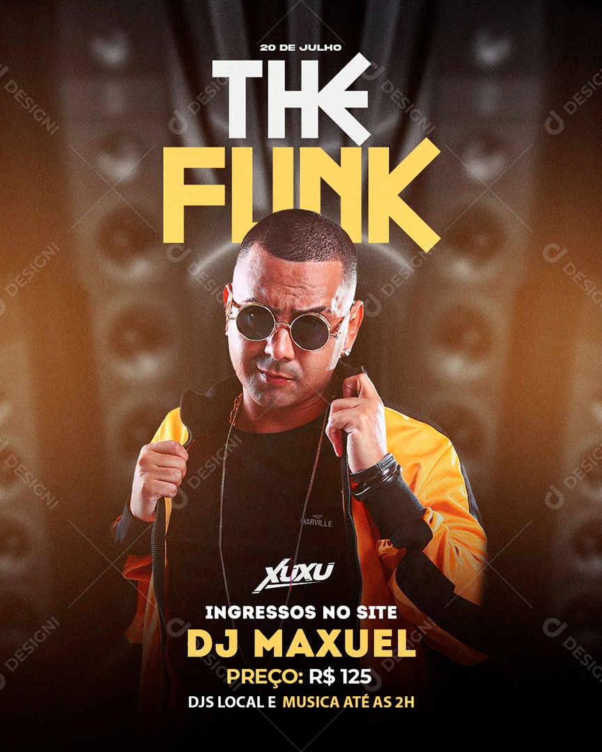 Flyer Para Djs e Musicas Eletronicas Social Media PSD Editável