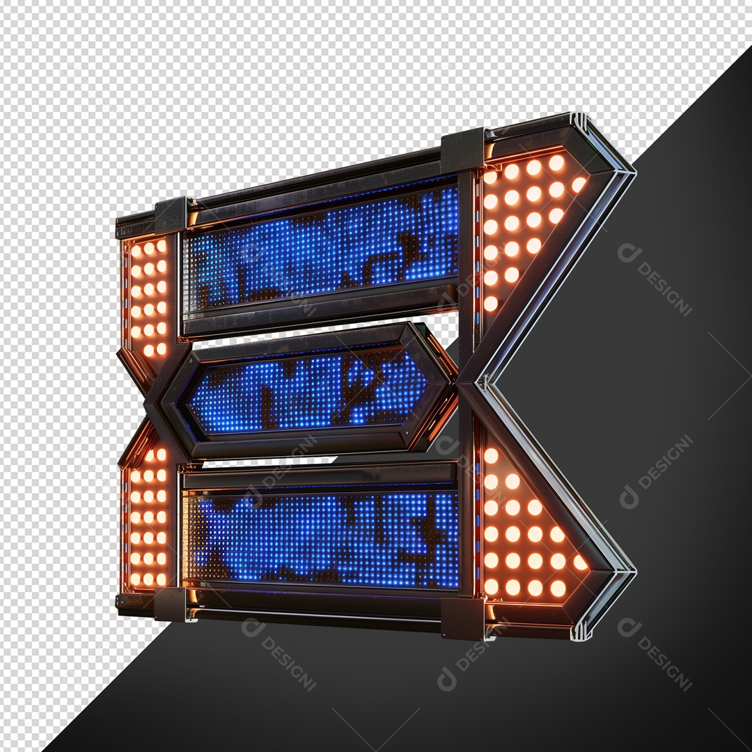 Metal Base for Shows with Led Light 3D Element for PSD Composition