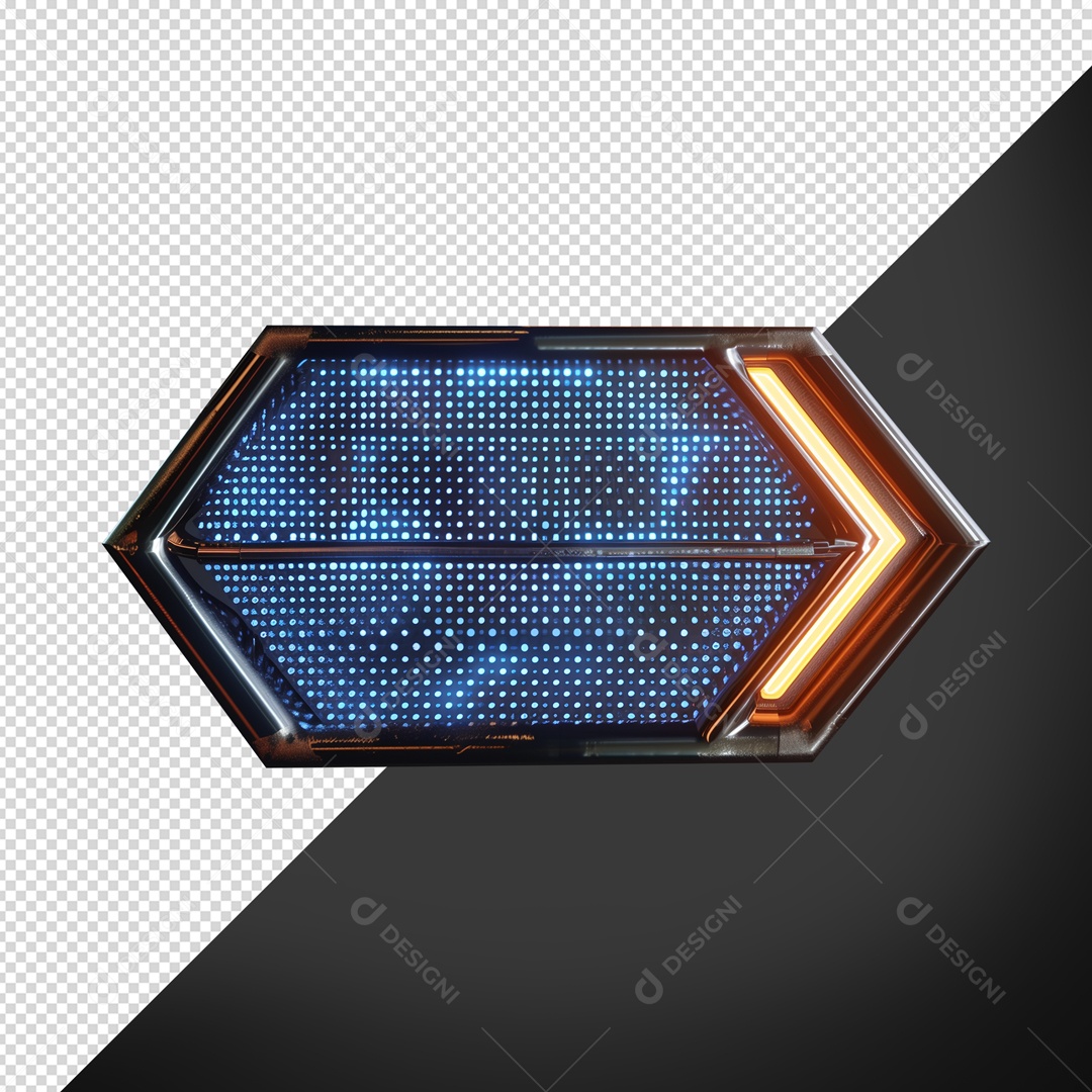 Base de Metal para Shows com Luz de Led Elemento 3D para Composição PSD