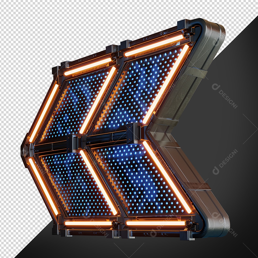 Base de Metal para Shows com Luz de Led Elemento 3D para Composição PSD