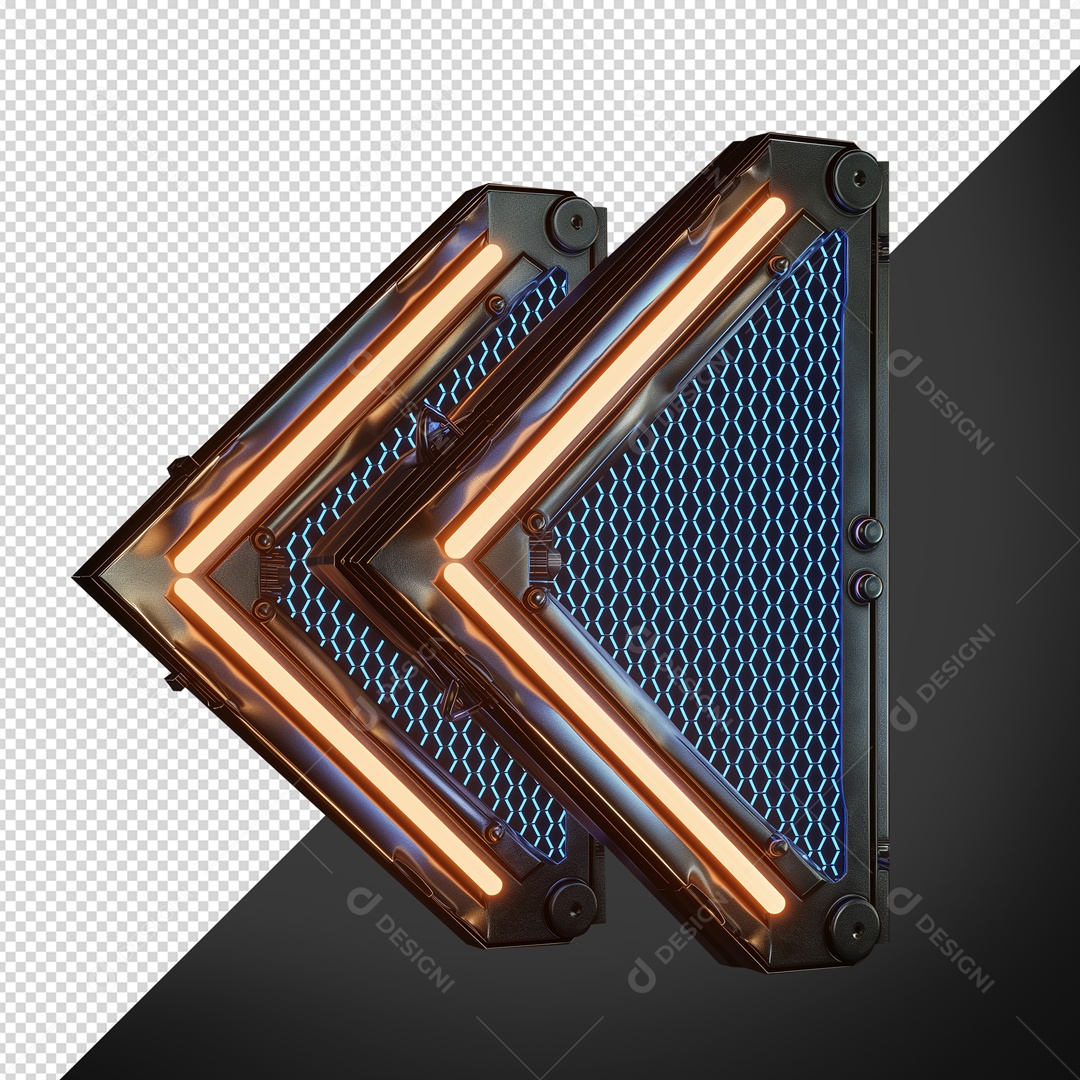 Elemento 3D Base de Metal para Shows para Composição PSD