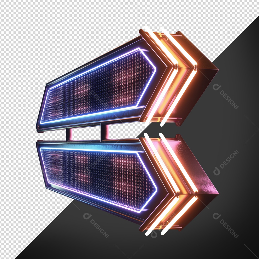 Elemento 3D Base de Metal para Shows com Luzes de Led para Composição PSD