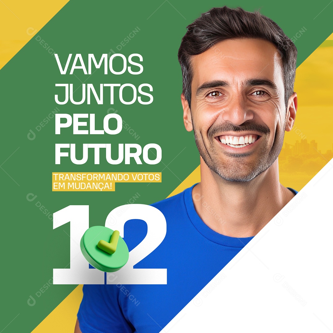 Politica Vamos Juntos pelo Futuro Social Media PSD Editável