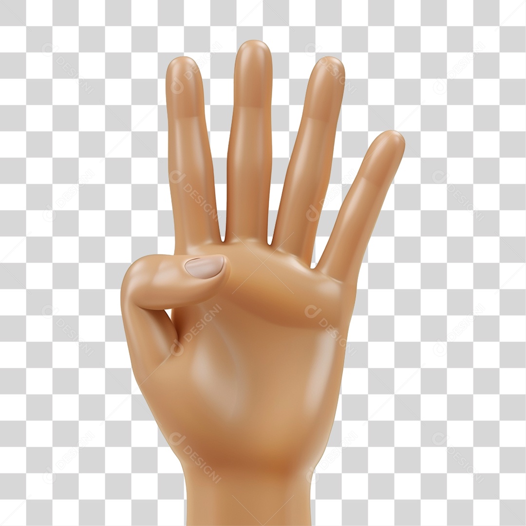 Mão Aberta PNG Transparente