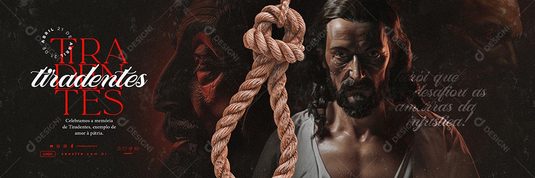 Carrossel Dia de Tiradentes 21 de Abril Social Media PSD Editável