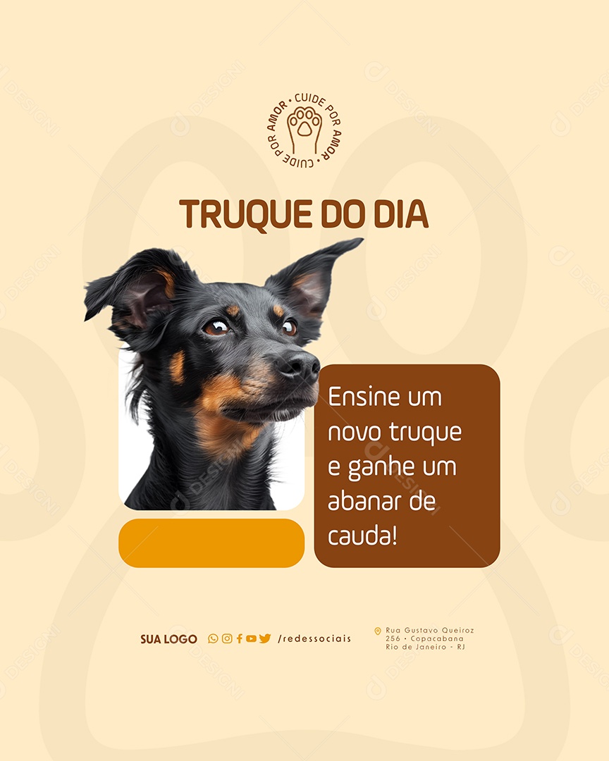 Petshop Truque do Dia Social Media PSD Editável