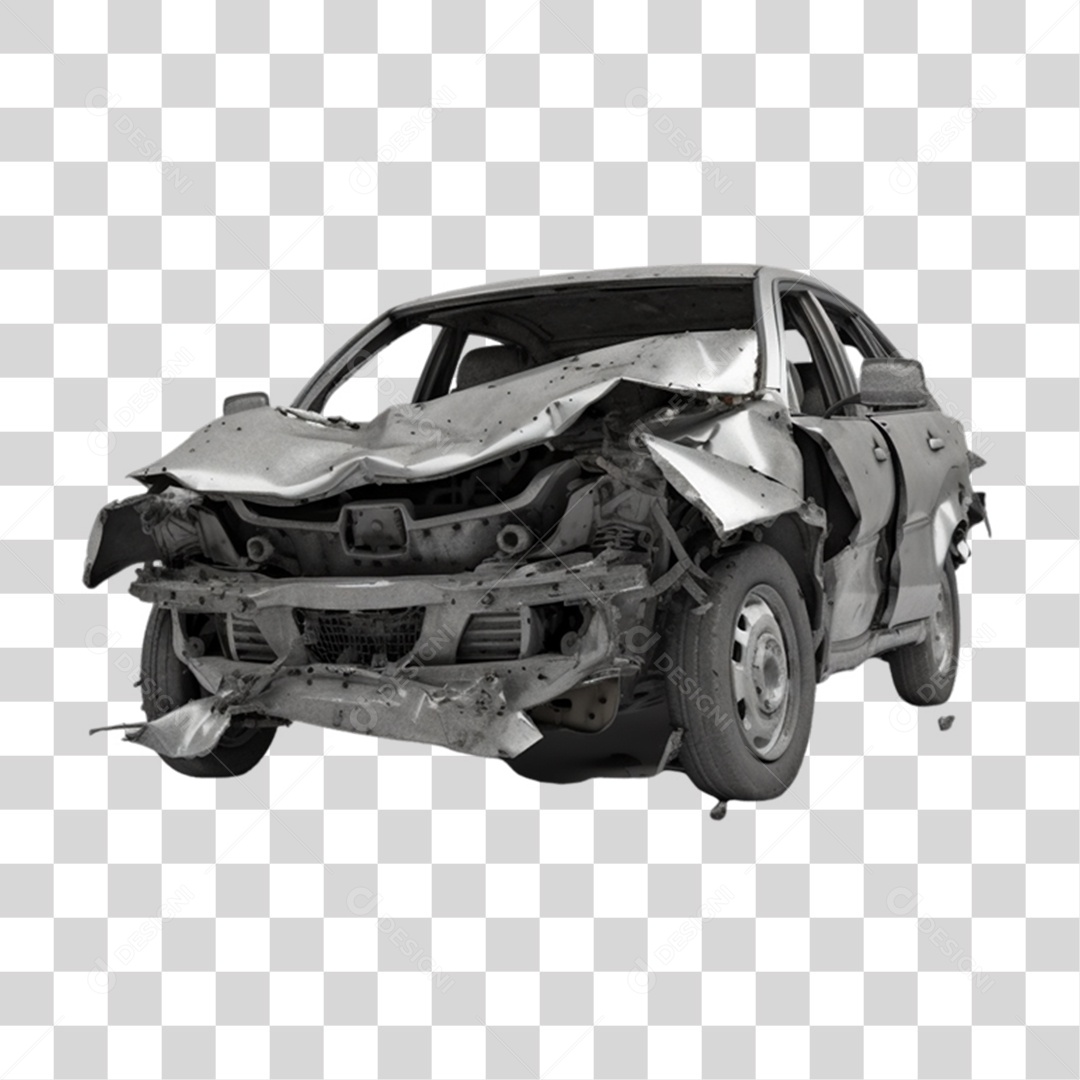 Carro Automóvel Batido PNG Transparente