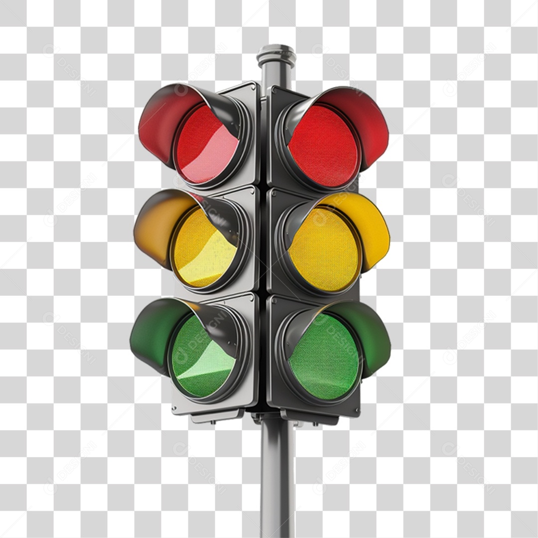 Sinal de Transito Semáforo PNG Transparente