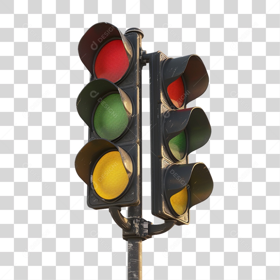 Sinal de Transito Semáforo PNG Transparente