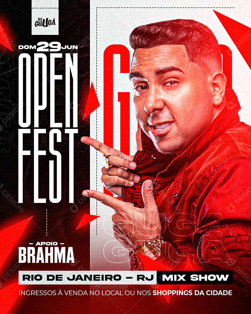 Flyer Para Eventos Dj e Atrações Social Media PSD Editável