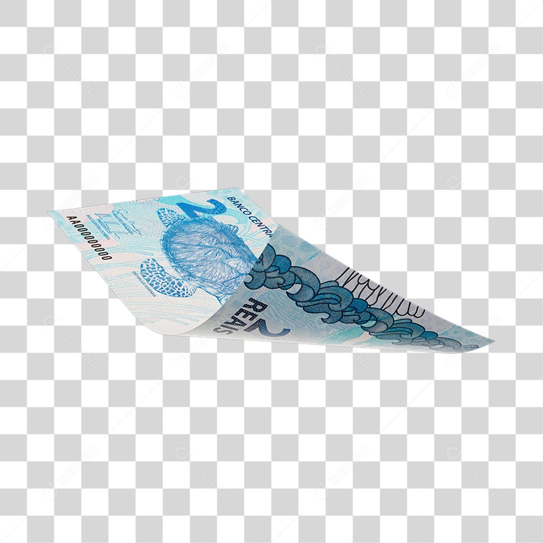 Dinheiro Nota Cédula 2 Reais Real Brasileiro Finança Com Fundo Transparente