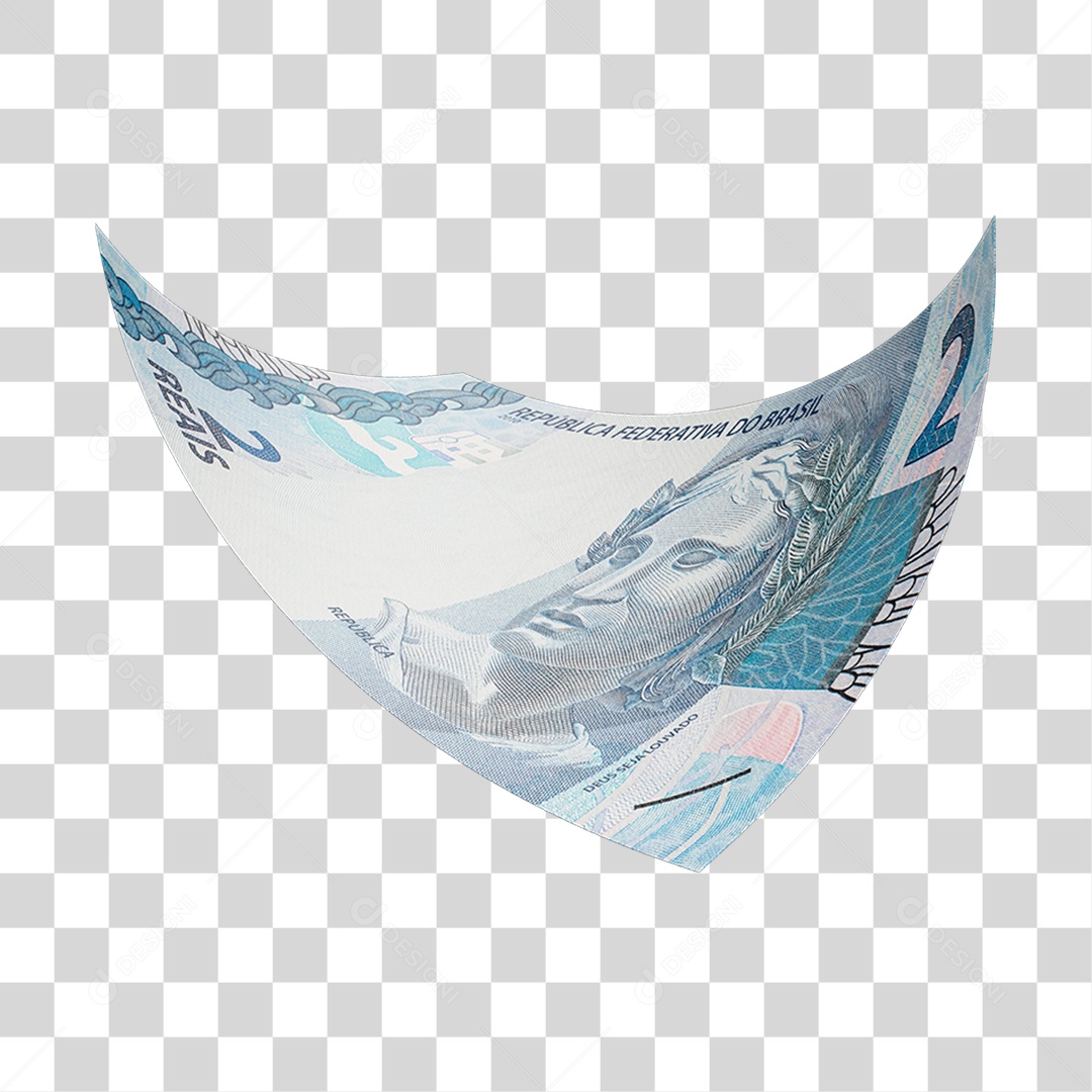 Dinheiro Nota Cédula 2 Reais Real Brasileiro Finança Com Fundo Transparente