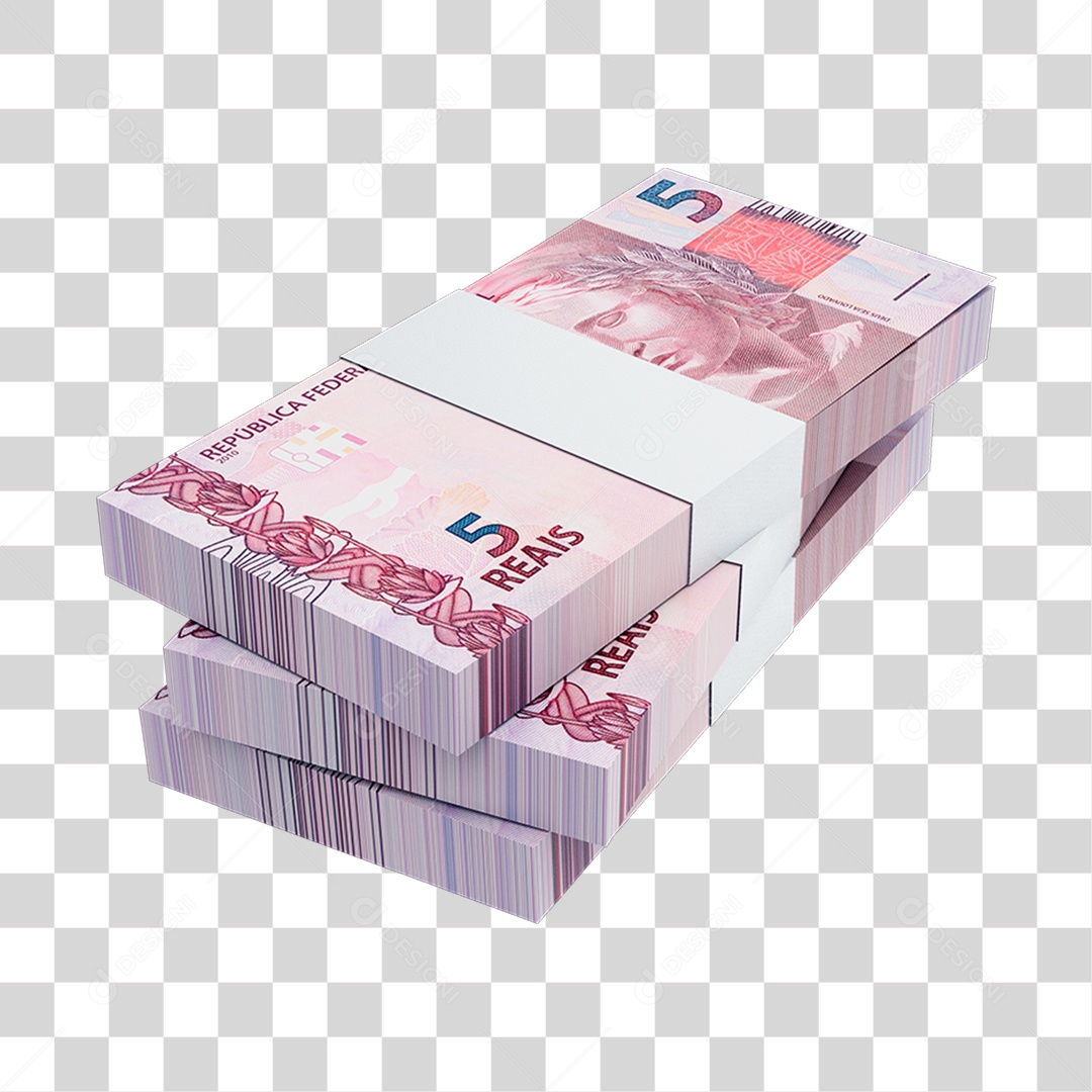 Dinheiro Nota Cédula 5 Reais Real Brasileiro Finança Com Fundo Transparente