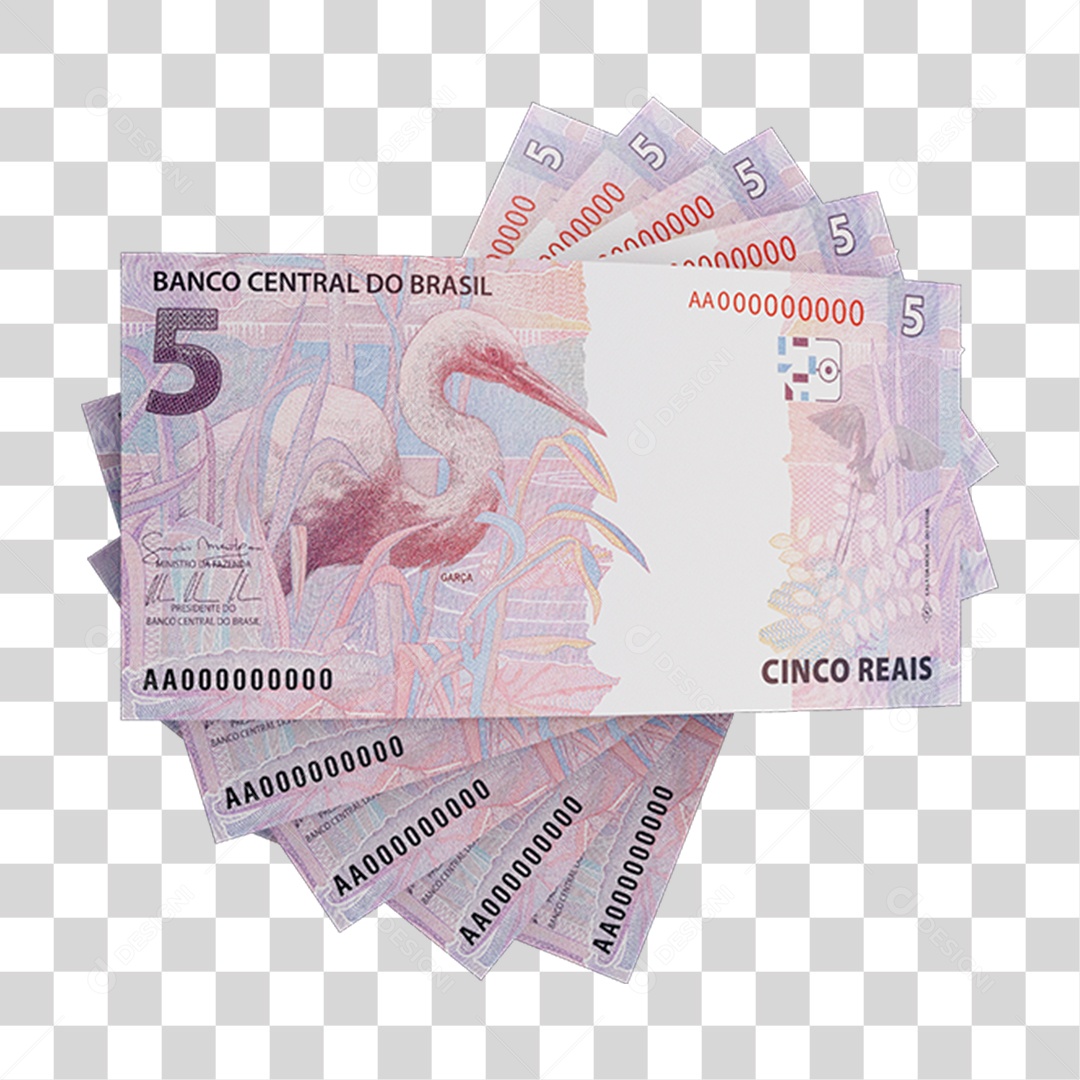 Dinheiro Nota Real Brasileiro PNG Transparente