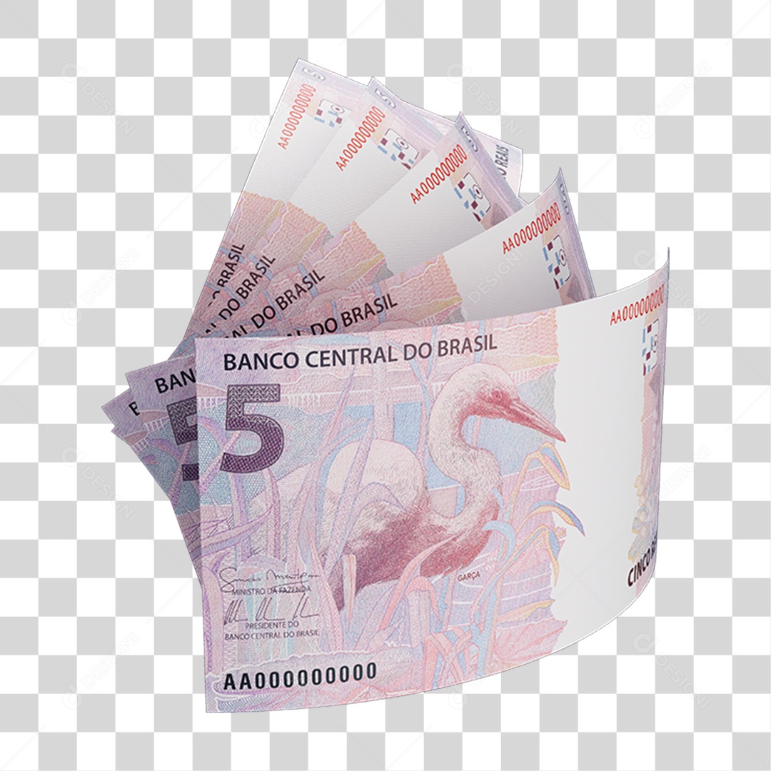 Dinheiro Nota Real Brasileiro PNG Transparente