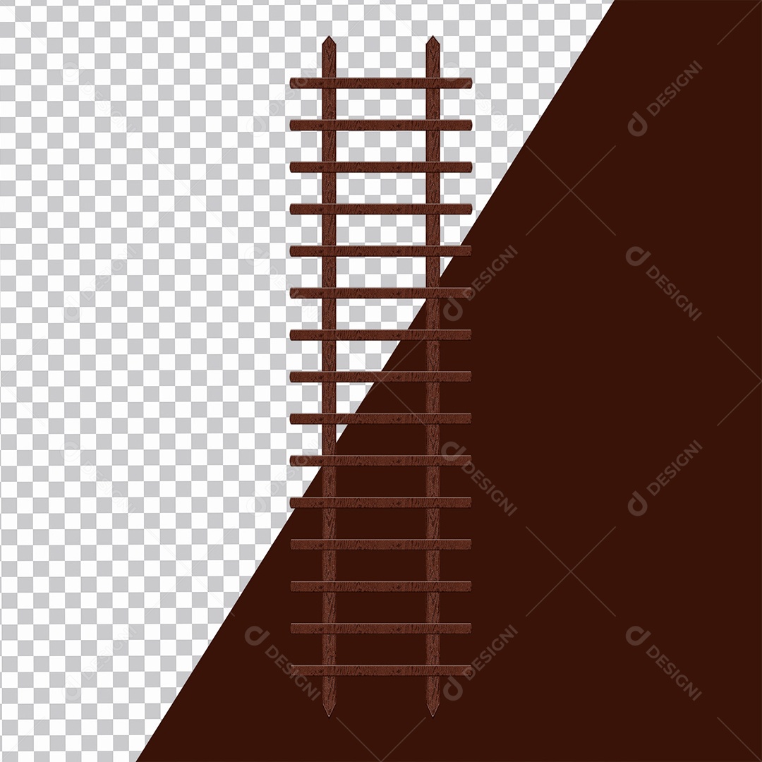 Escada Elemento 3D para Composição PSD