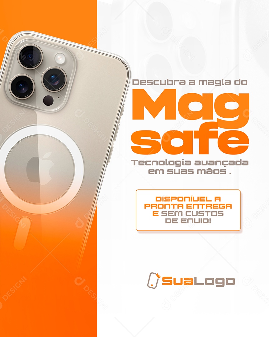 Social Media Eletrônicos Liberdade Sem Fios PSD Editável